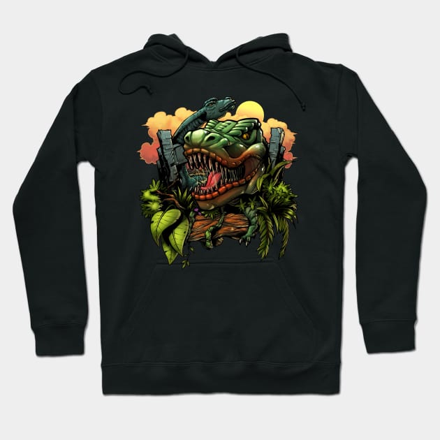 Jurassic Park Hoodie by marbotz